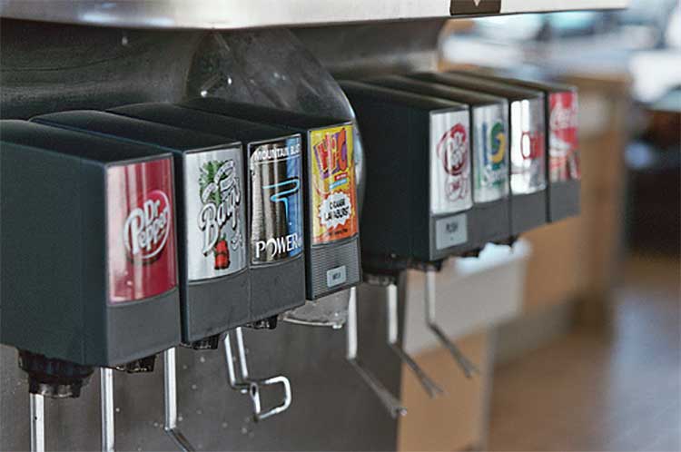 Soda dispensers are a magnet for nasty bugs.