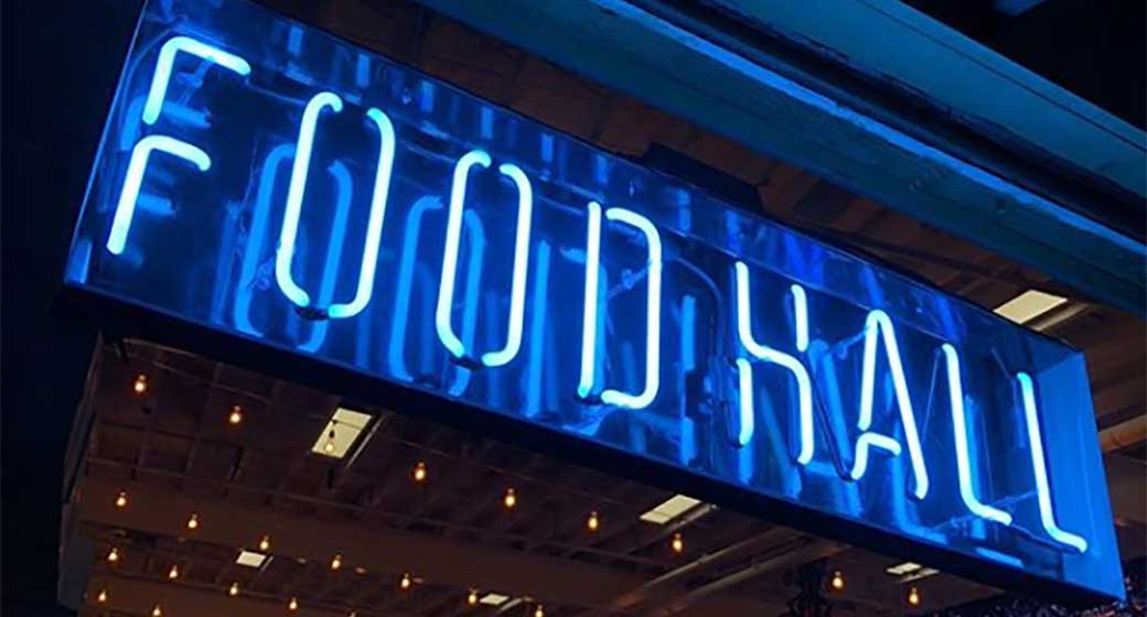 What is a food hall?