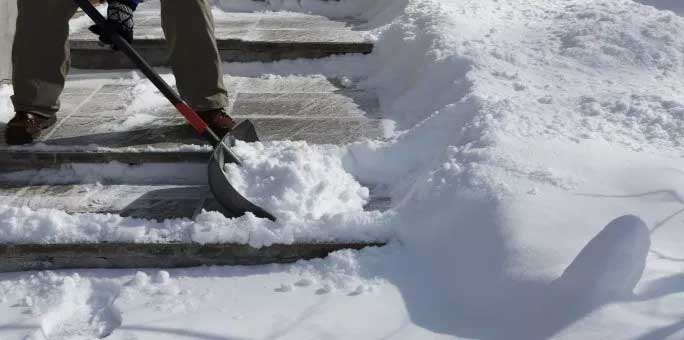 Don't wait to get a snow shovel and salt or ice melt.