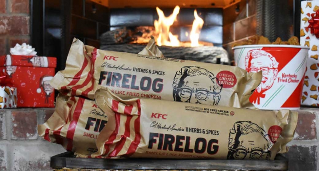 Nothing says "Holidays" like a chicken-scented Yule log.