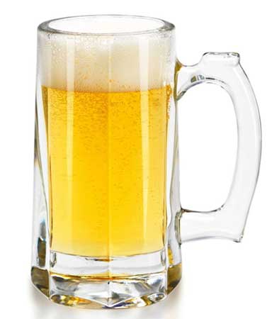 You don't want to run out of clean glassware so stock up in advance. Shown: Classic Beer Stein from Libbey.