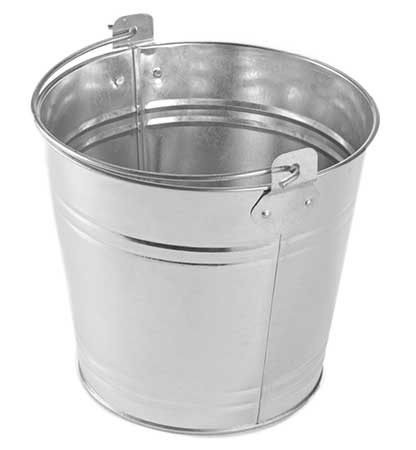 The perfect way to serve bottled beverages in bulk. Shown: Natural Finish Galvanized Pail from American Metalcraft.