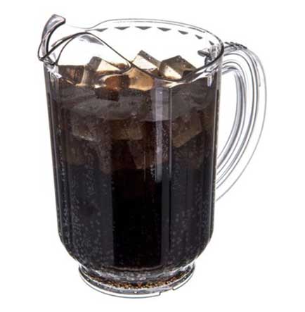 Pitchers are a great way to increase your sales during the tournament. Shown: Versapour &reg; 60oz Pitcher from Carlisle.