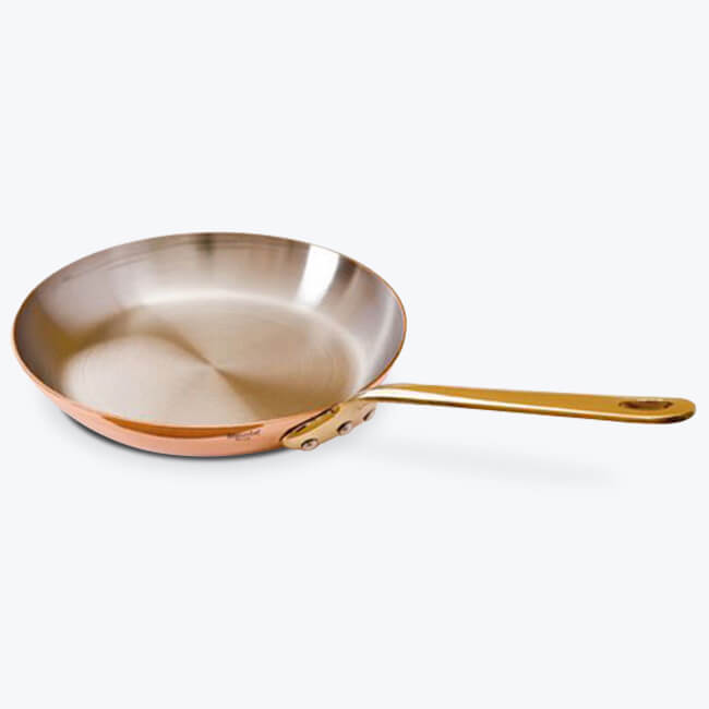 Matfer Bourgeat 034016 10" Round Copper Frying Pan
