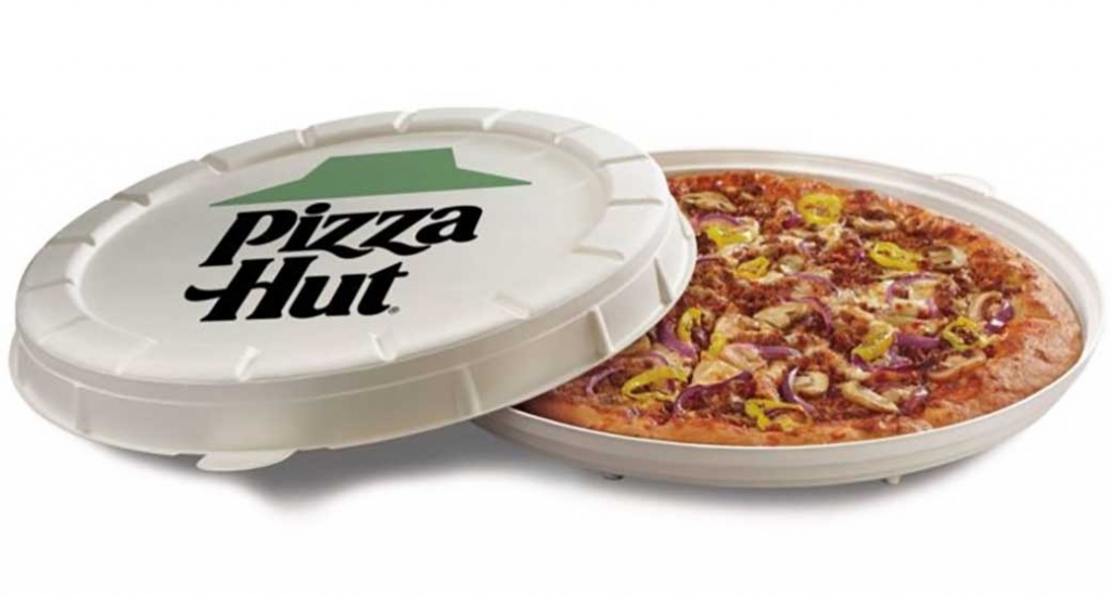 Pizza Hut experiments with round box design