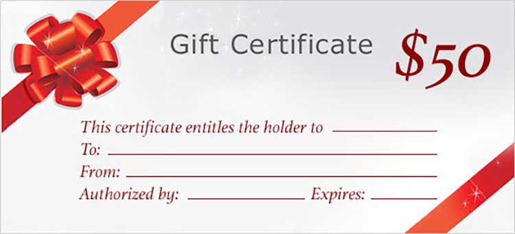 If you buy a gift certificate that looks something like this, chances are you could be helping your local restaurant.