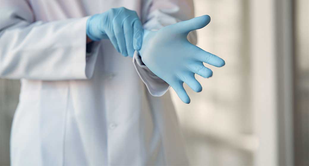 The proper method for removing gloves for restaurant and foodservice workers