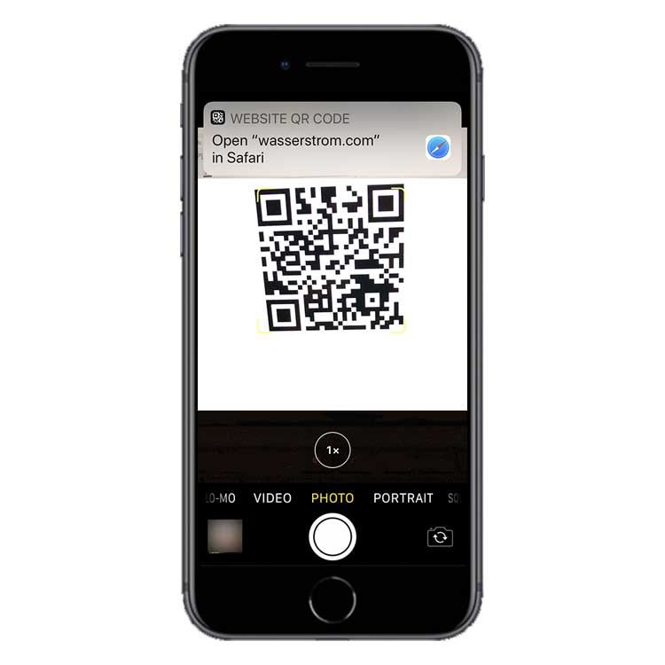 Use your phone's camera to capture the QR code and click the link to visit the webpage.