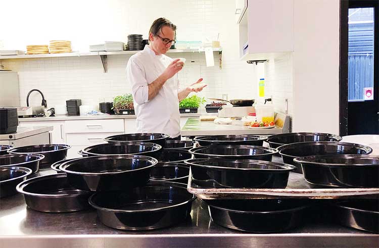 This Canadian restaurant has created a novel way to serve a multi-course meal. Photo by Justin Tse.