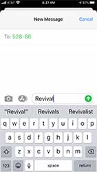 Text the word Revival to 52886 on your cellphone