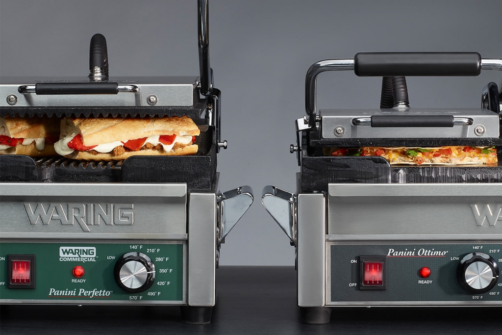 Waring commercial panini grills.