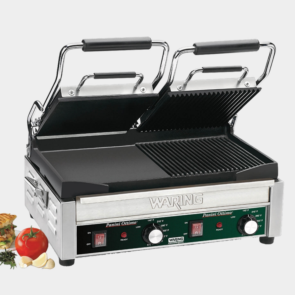 Double Italian-Style Panini/Flat Grill, WDG300