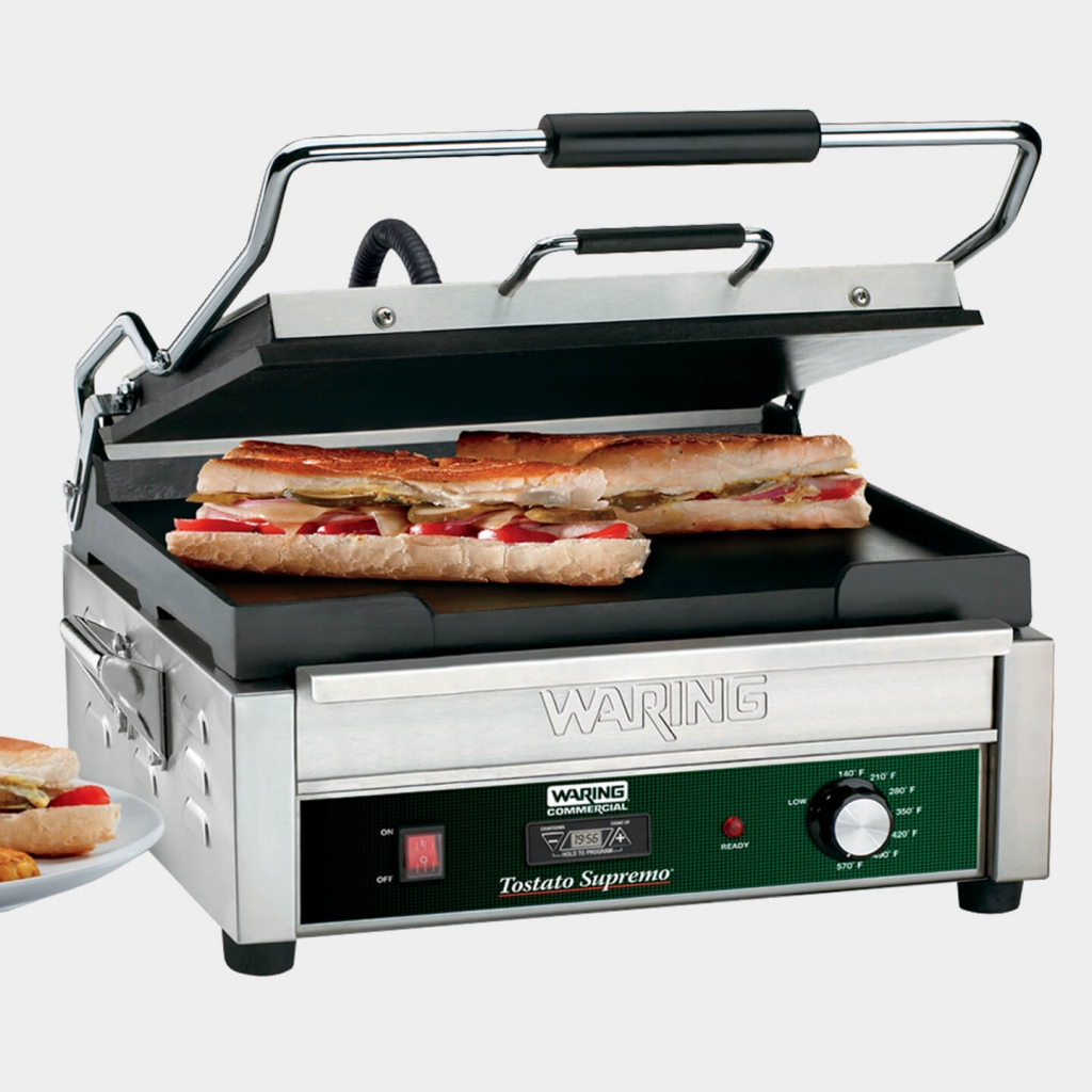 Full Size 14” x 14” Flat Toasting Grill With Timer, WFG275T