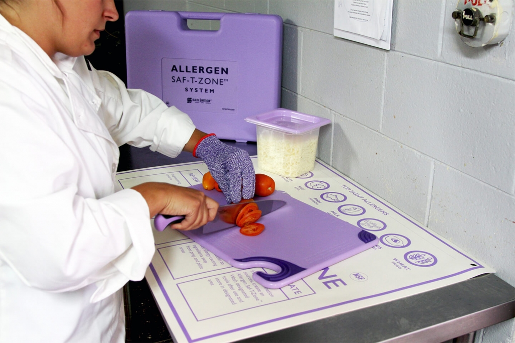 The Allergen Saf-T-Zone System by San Jamar.