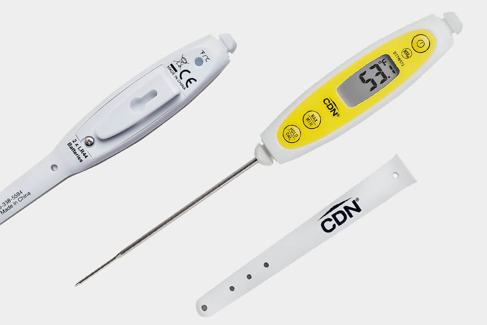 The DTTW572 thermistor commercial kitchen thermometer by CDN. 