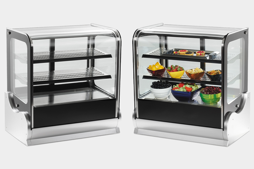 Display cases for bakery products by Vollrath.