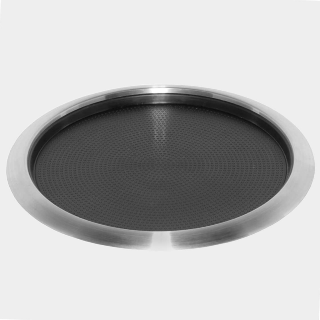 Service Ideas Stainless Steel Non-Slip Tray with Removable Insert