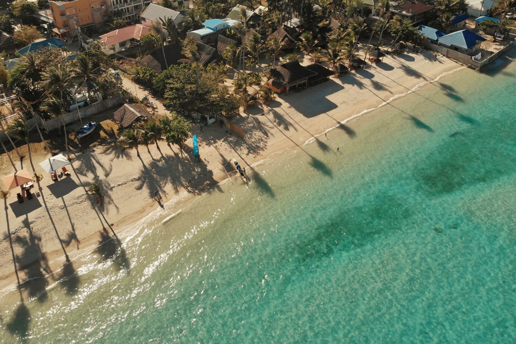 A tropical paradise in the Philippines.