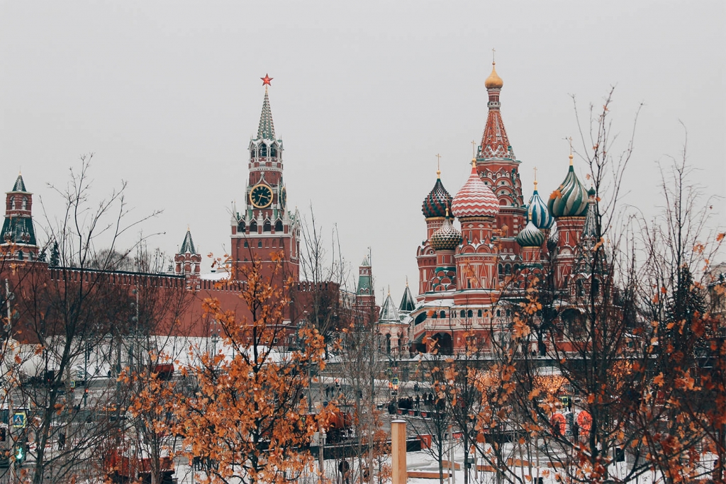 St. Basil Cathedral in Moscow, Russia.