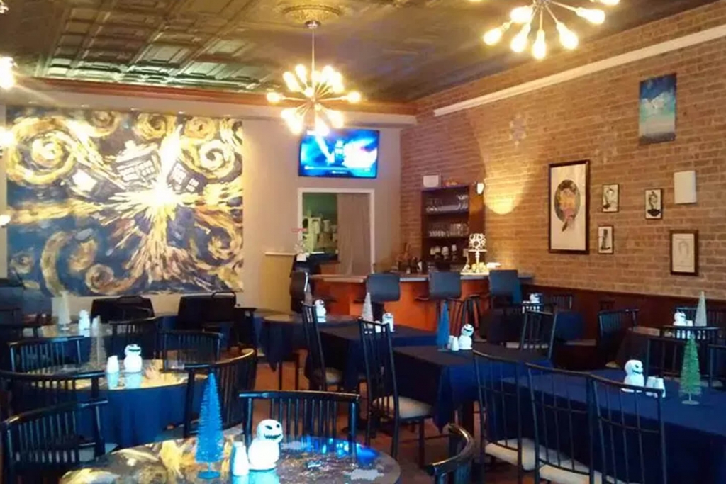 The Pandorica themed restaurant.