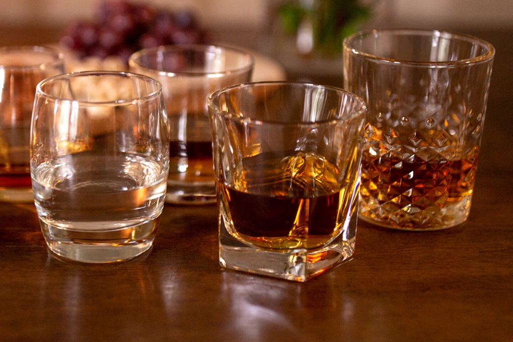 Bourbon glasses by Libbey.