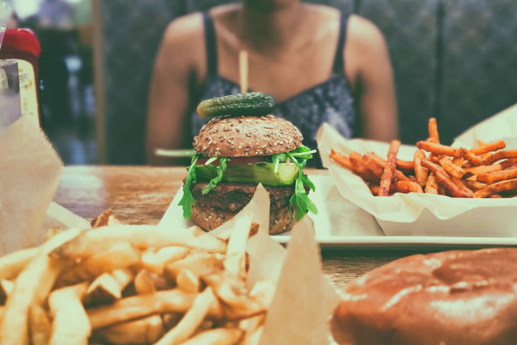 America serves huge food portions.