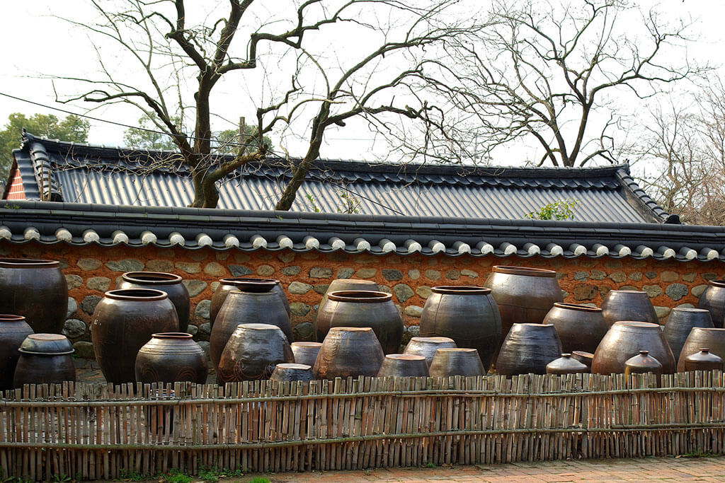 Traditional vessels.