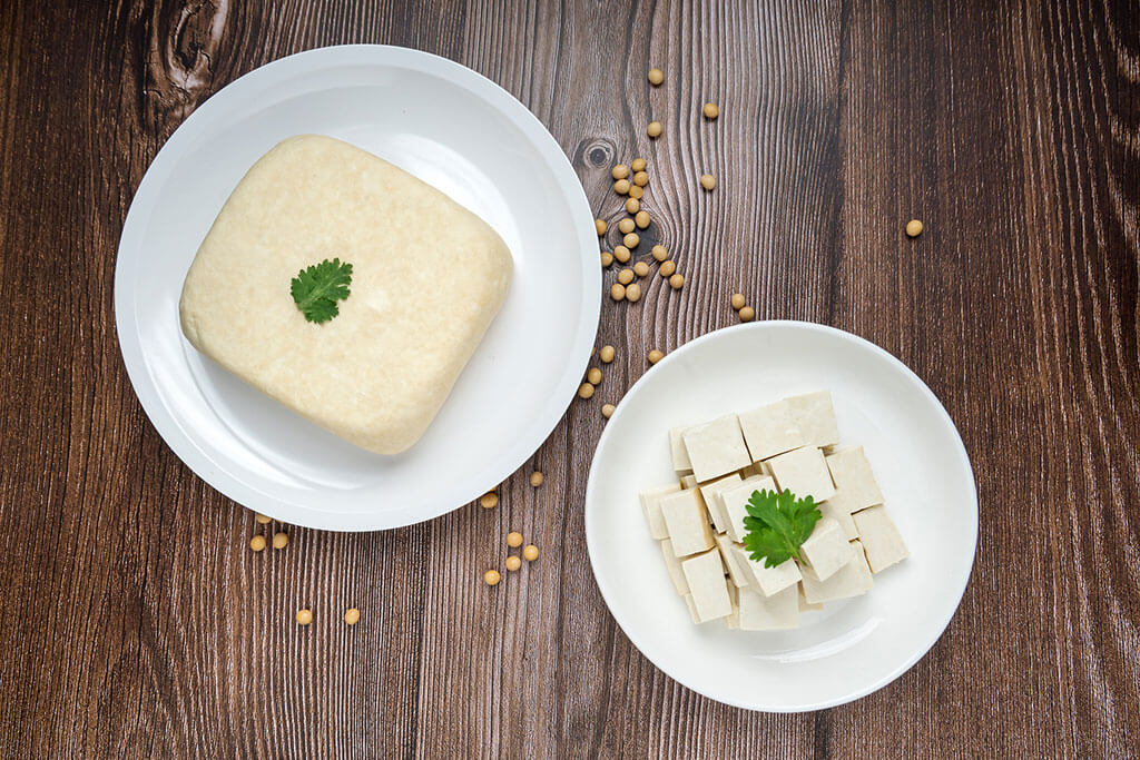 Fresh tofu.