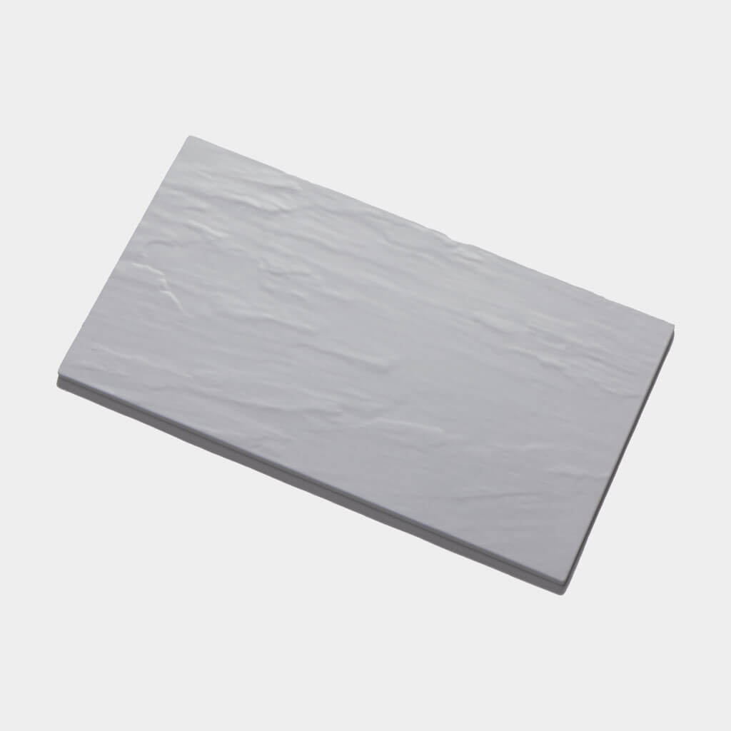 White Faux-Slate Melamine Serving Platter by American Metalcraft 
