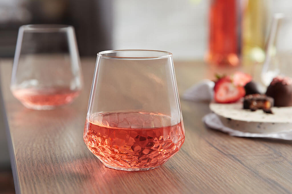 Bujarda Stemless Wine Cocktail Glass by Libbey.