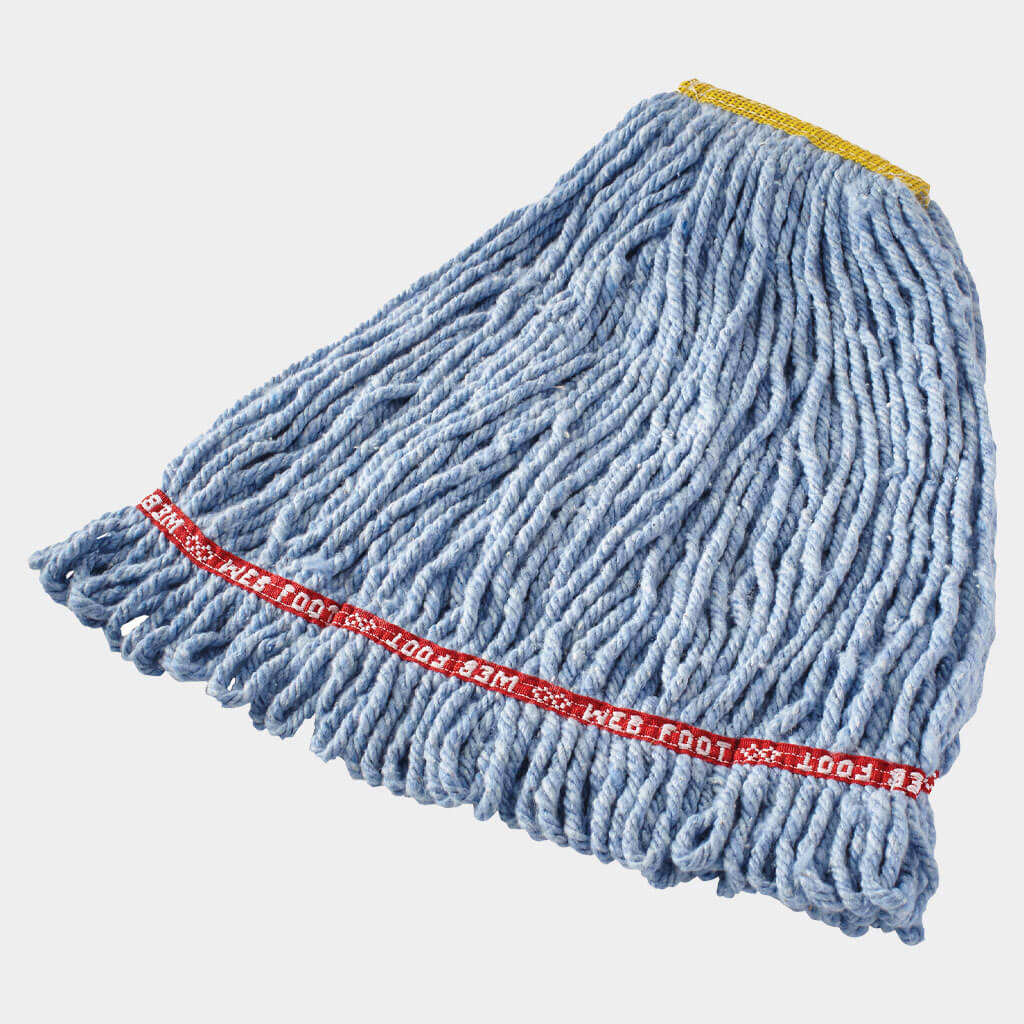 Web foot blend antimicrobial wet mop by Rubbermaid.