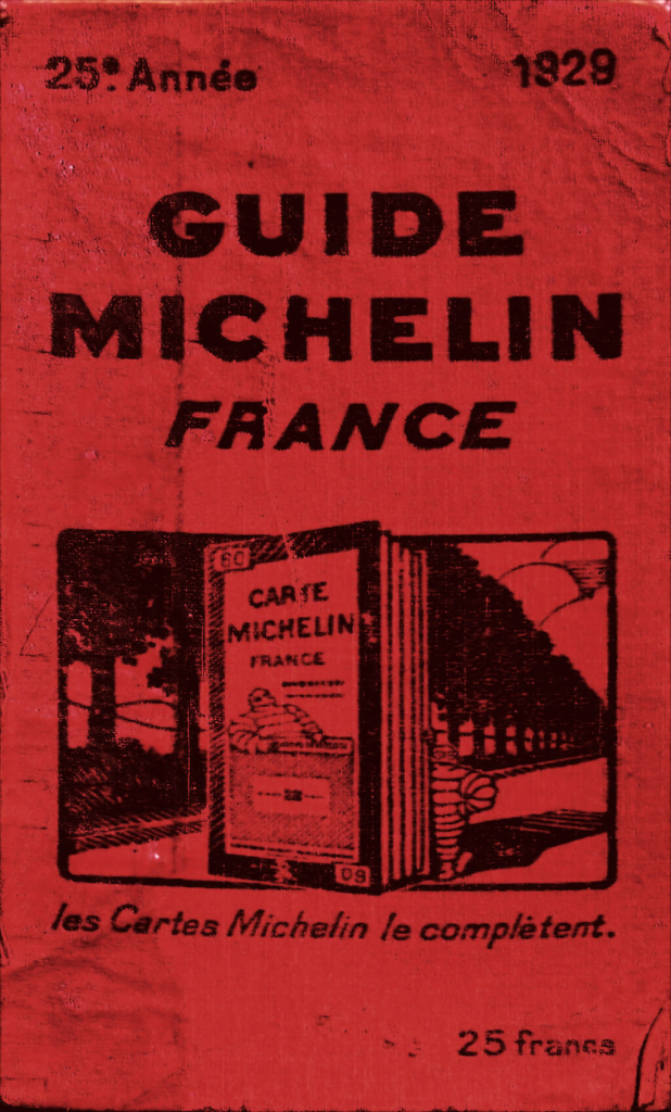 The Michelin Guide from 1929.
