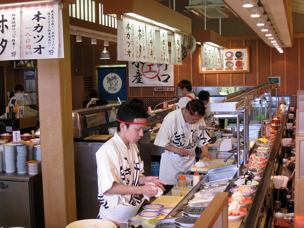 Japanese sushi shop.