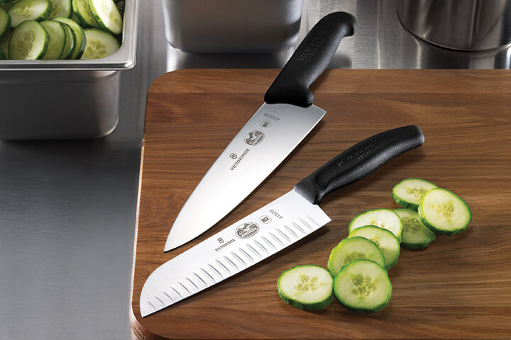 Victorinox commercial knives stand out due to their high-quality, durable materials, and ergonomic design.