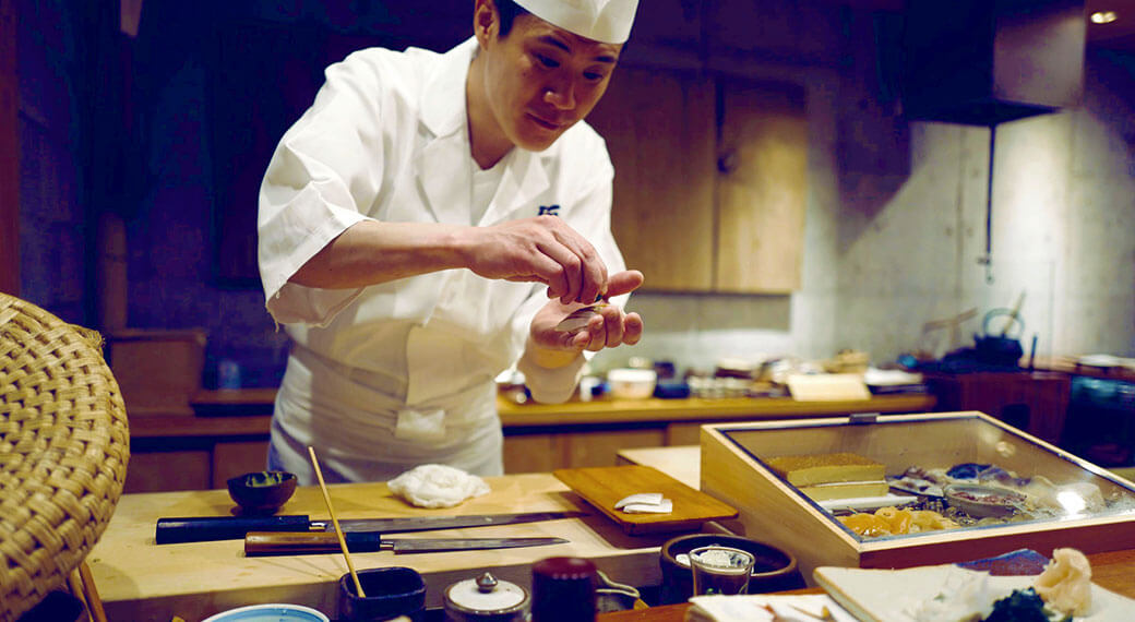 Sushi Chef At Work