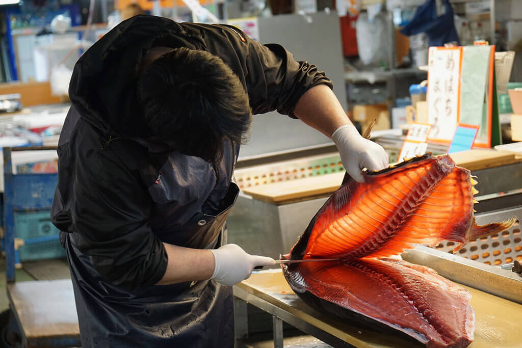 Tsukiji Market in Tokyo.