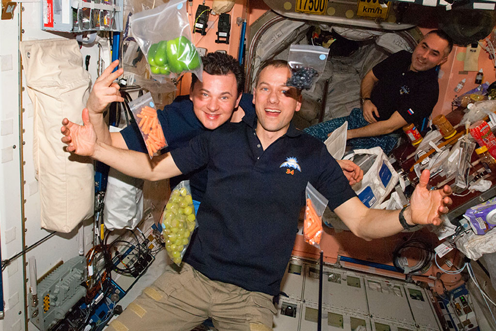 A fresh produce delivery to the ISS is always a reason to celebrate.