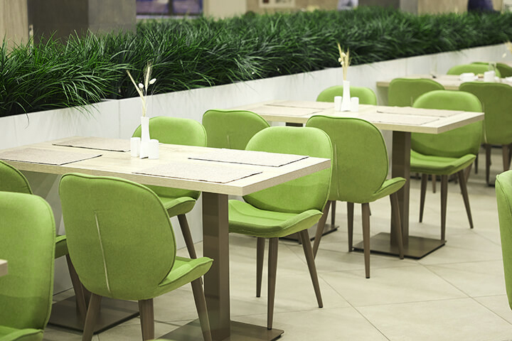 Light green signifies freshness.