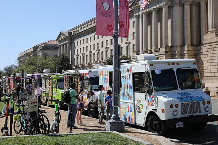 For the Washington, DC area, one example of a great parking location that food truck newcomers can aspire to is right outside of the Smithsonian.