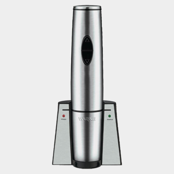 WW0120 Portable Electric Wine Bottle Opener with Recharging Station by Waring Commercial.