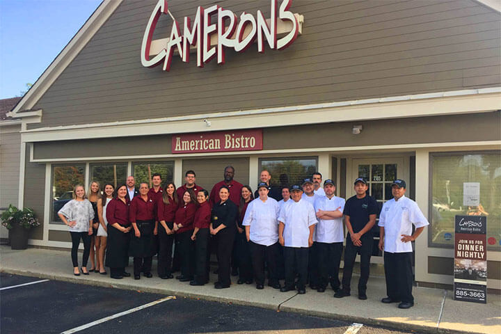 The staff at Cameron Mitchell's Cameron's American Bistro.
