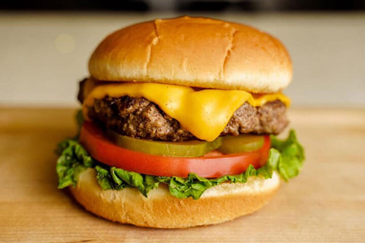 A burger at Dooky's. 