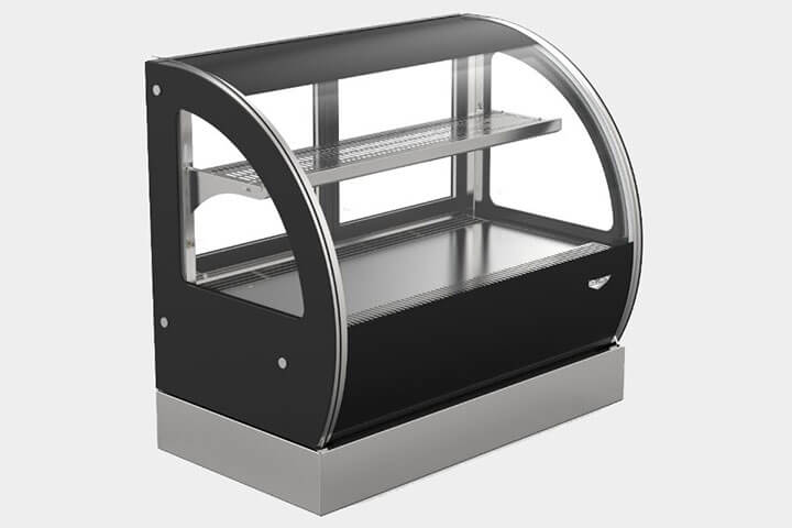 36" Curved-Front Countertop Heated Display Case With Rear Access, HDCCV-36, by Vollrath