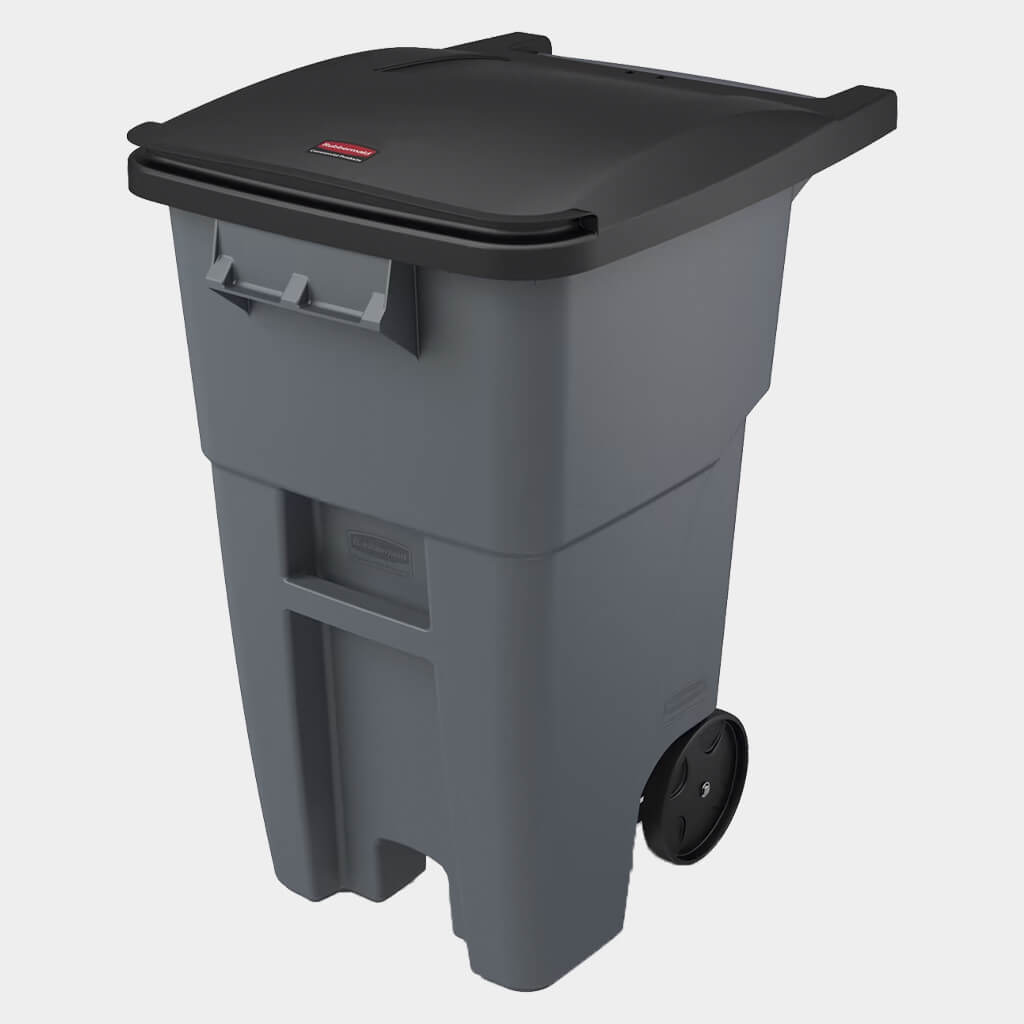 Example of a world class trash container - Brute by Rubbermaid.