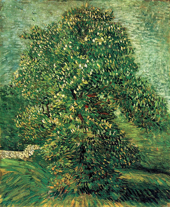 Chestnut Tree in Blossom, 1887 (courtesy of WikiArt)