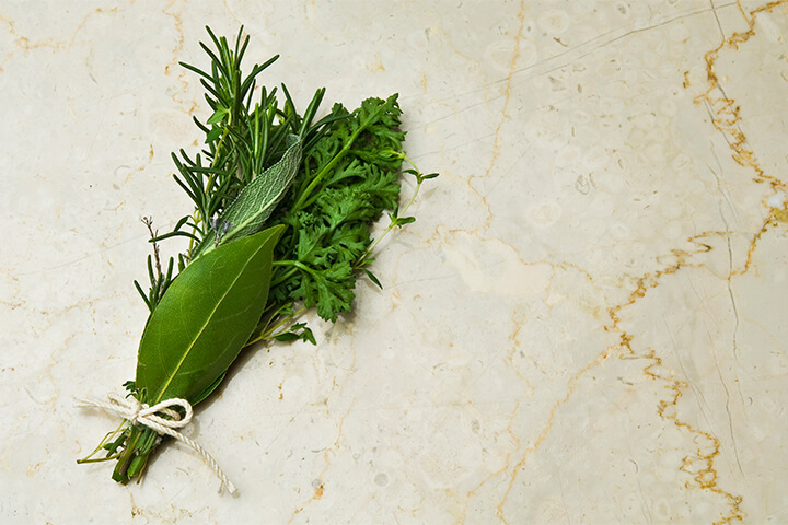 A beautifully prepared bouquet garni.