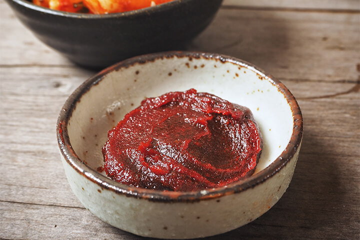 Korean chili paste, one of our favorite new way to add spices.