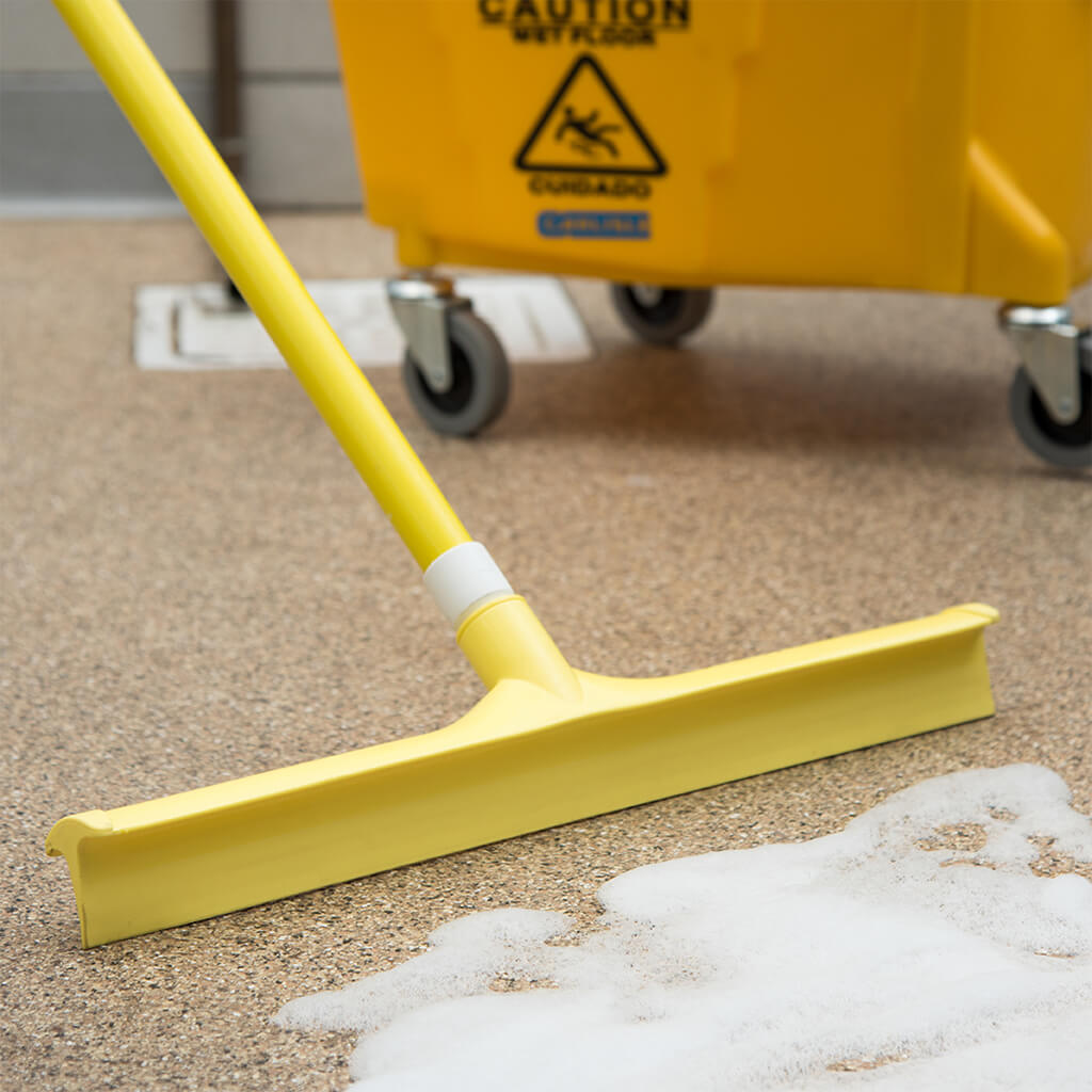 A single bland squeegee for color-coded cleaning.