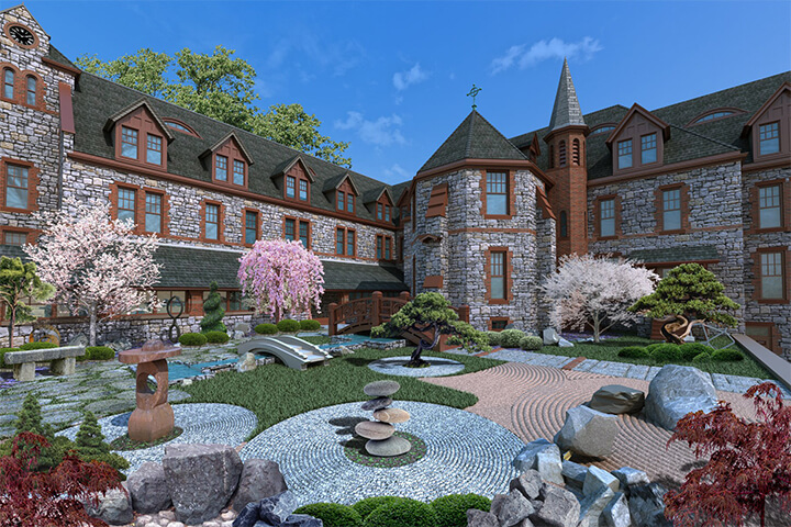 Formerly the convent of the Episcopal Sisters of Saint Mary’s, The Abbey Inn in Peekskill, NY emerges, wholly renovated and re-imagined.