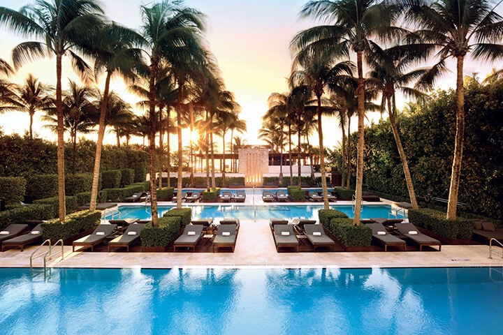 A breathtaking amenity at the Setai Hotel in Miami Beach, Florida, winner of two Keys.